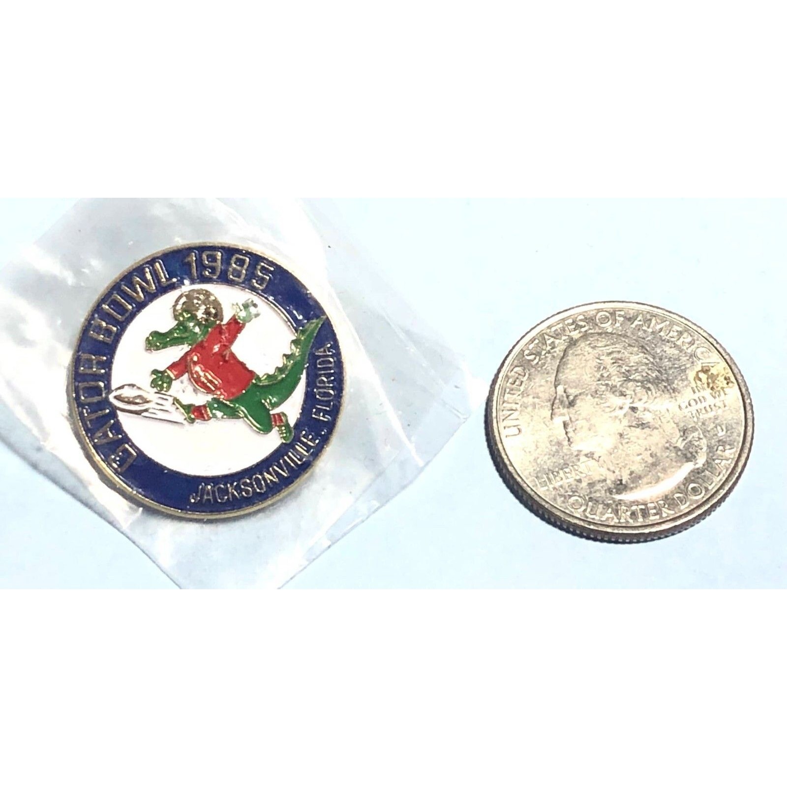 1985 Gator Bowl  Ncaa Football Pin Fsu 34Over Osu 23 New